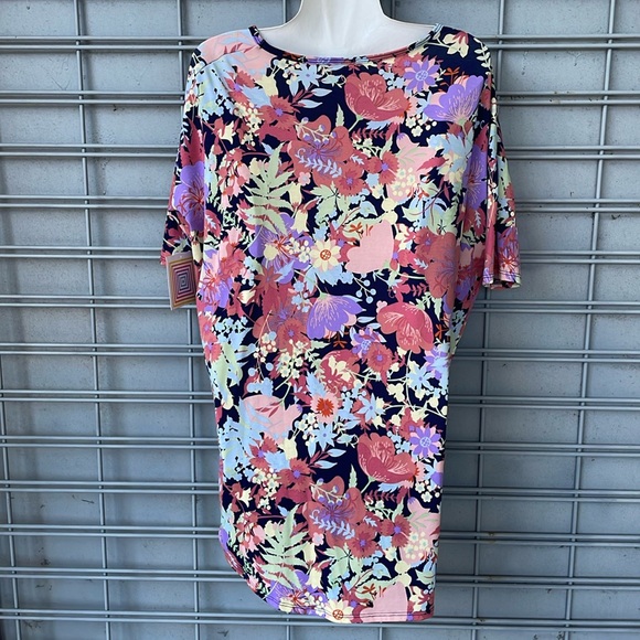 LLR 🌺 Hibiscus & Floral Printed Irma Tunic Top - Picture 6 of 11
